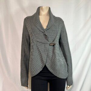 Mossimo Gray Cardigan sweater with wooden button Size XL